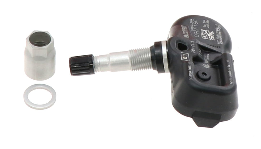Denso TPMS mounted on wheel demonstrating correct installation and reliability