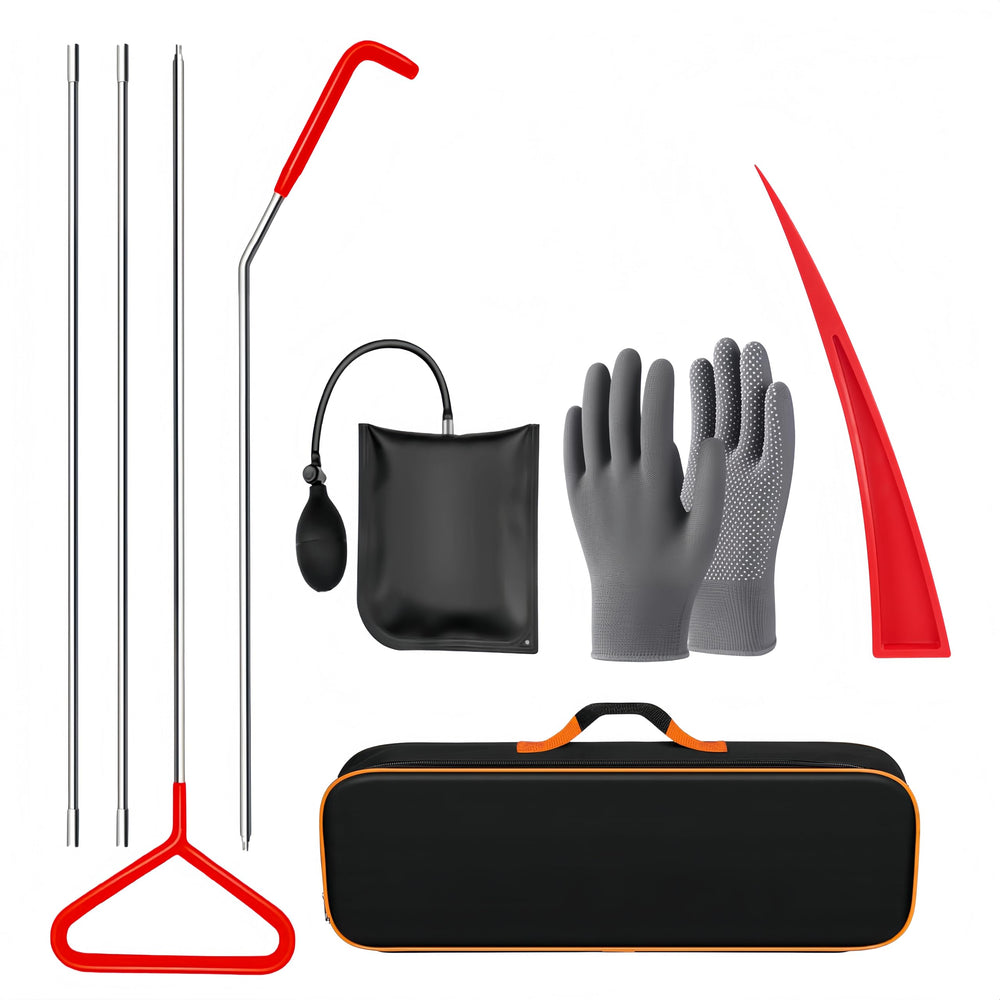 DENWAY front packaging showing the 9pcs tool set and portability benefit