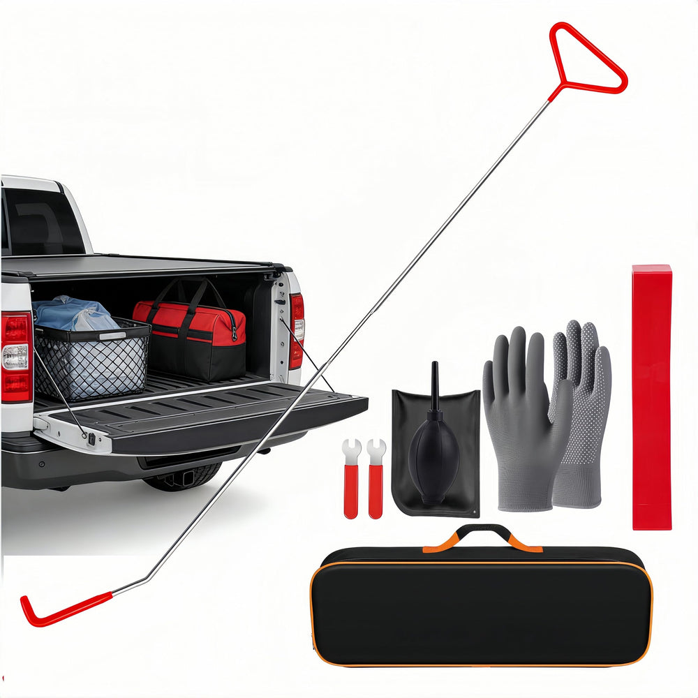 DENWAY in use in a pickup bed saving time and preventing bending