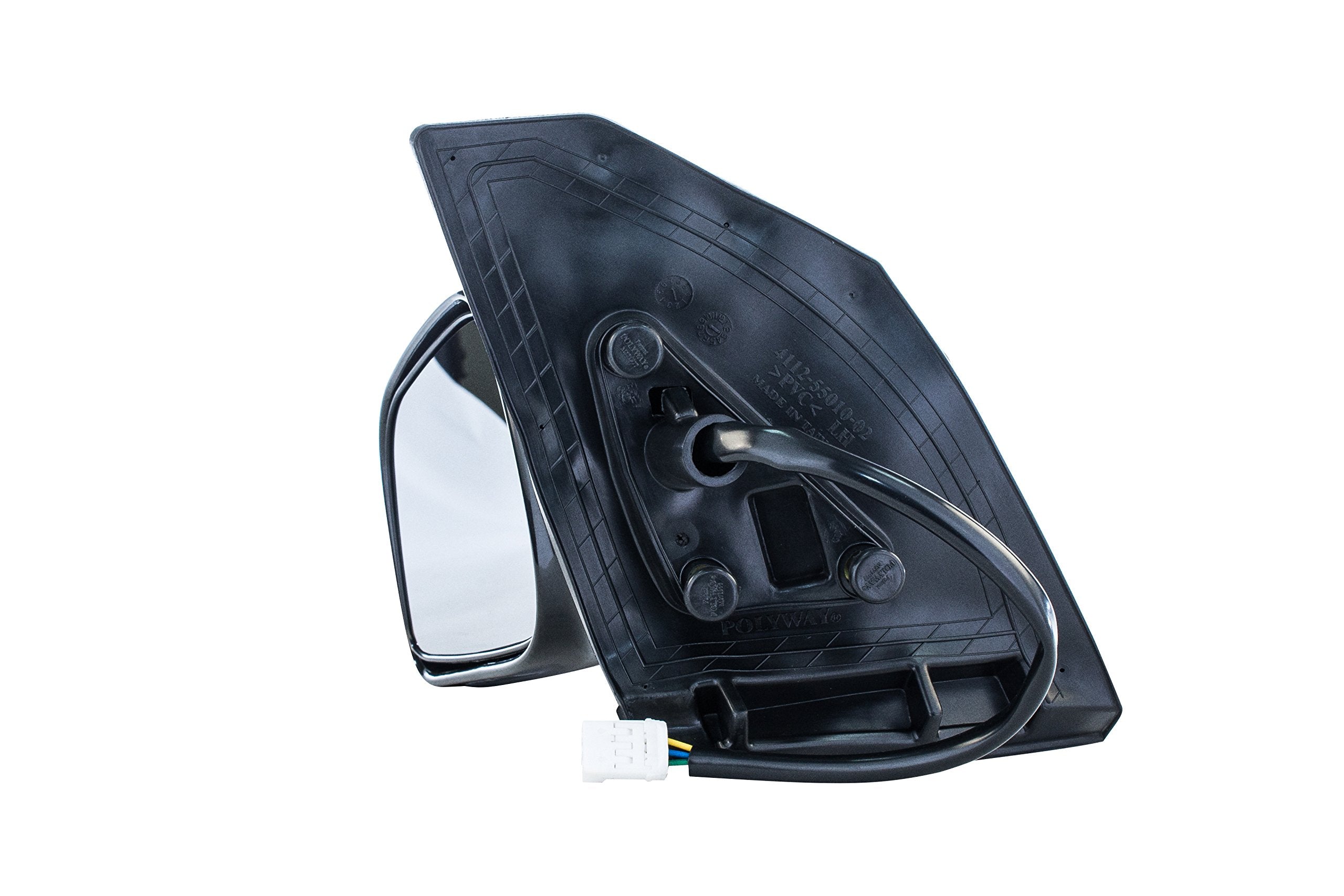 Dependable Direct mirror angle close-up showing glass clarity and adjustment
