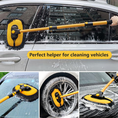DEPOTA telescopic handle fully extended showing reach for roofs and high panels
