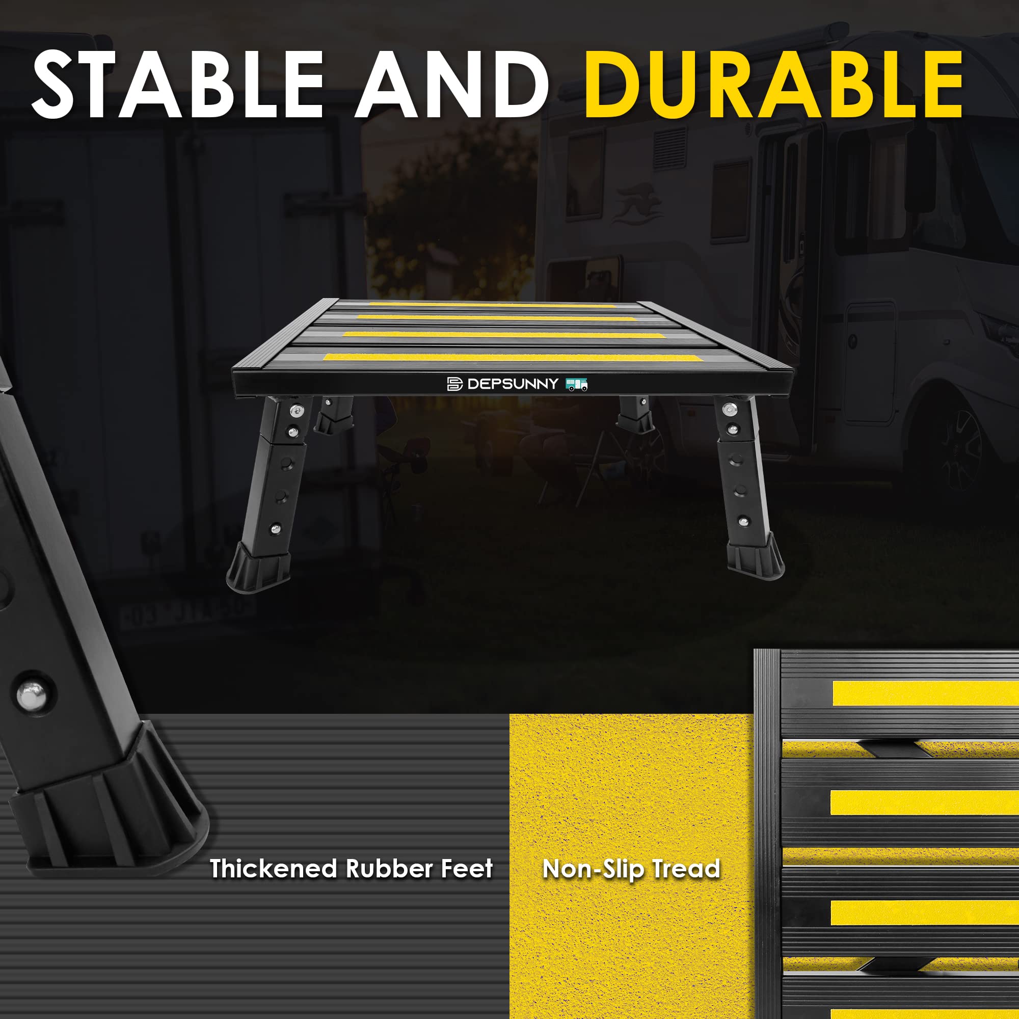 DEPSUNNY folded flat for compact storage and effortless portability