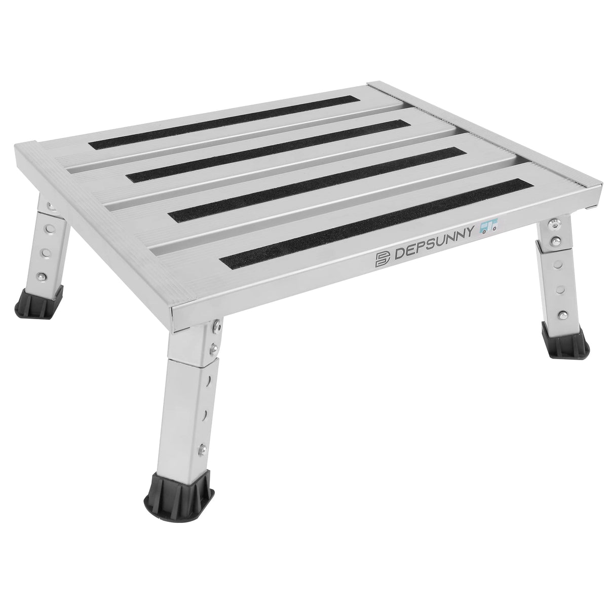 DEPSUNNY front view of step stool showing wide platform and sturdy frame for safe boarding