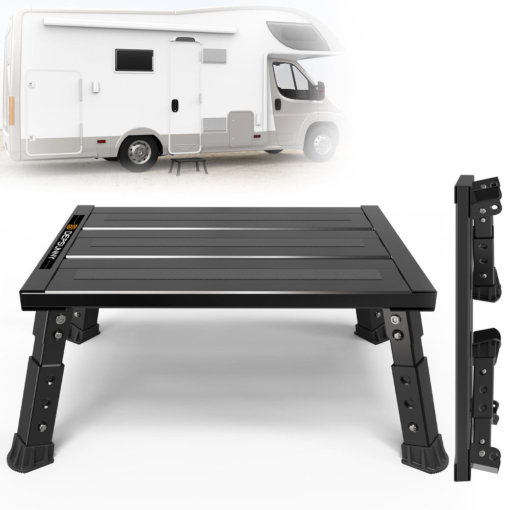 DEPSUNNY front view of step stool showing wide platform and stability benefit