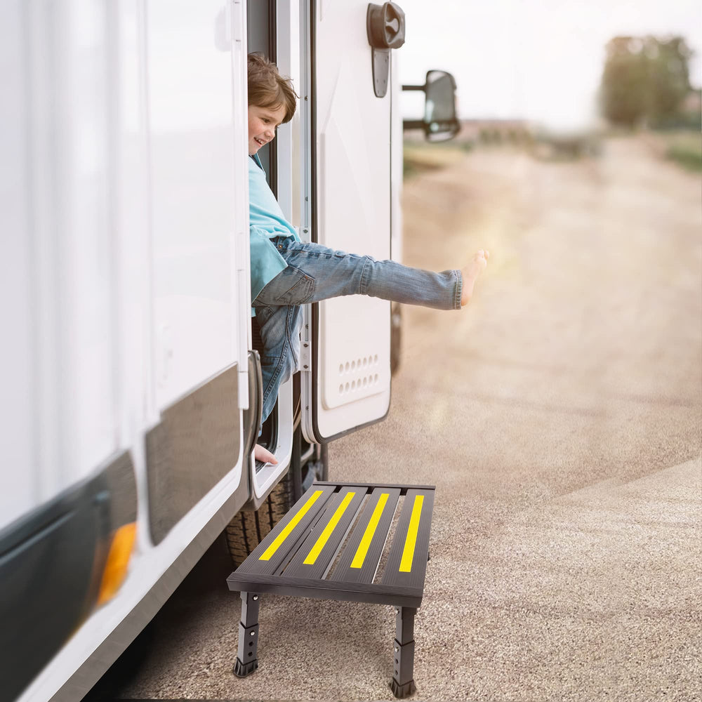 DEPSUNNY packed inside an RV compartment illustrating tidy storage