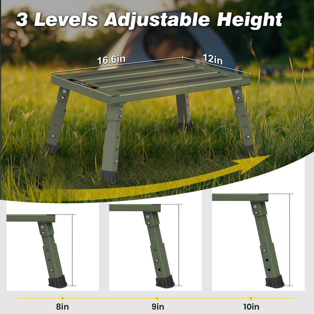 DEPSUNNY folded RV step compact for storage, easy transport benefit