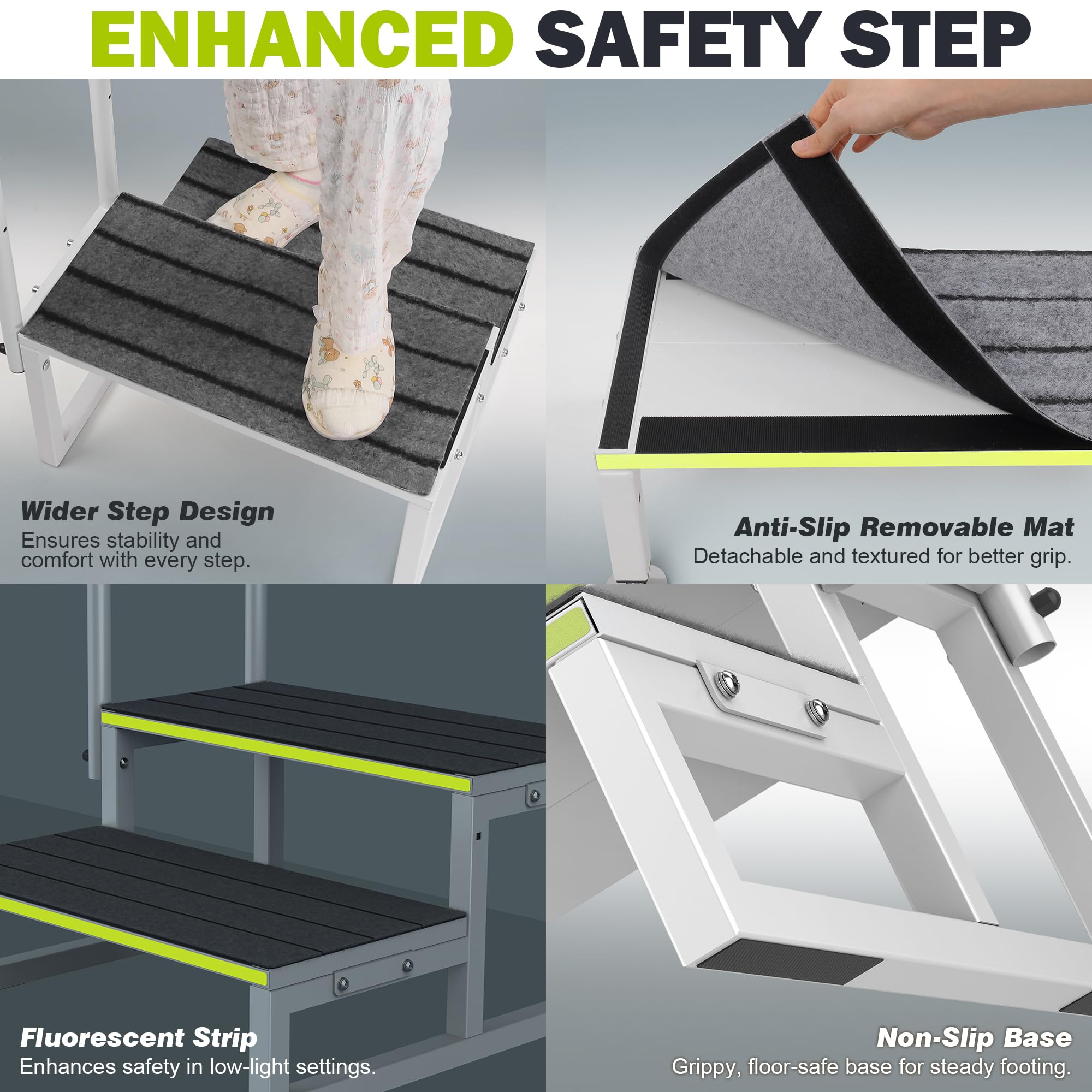 DEPSUNNY non-skid feet gripping ground to prevent slipping on wet surfaces benefit