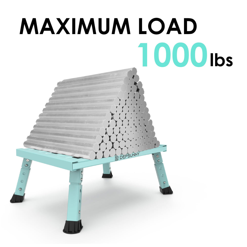 DEPSUNNY scale comparison with a foot to show platform size and stability benefit