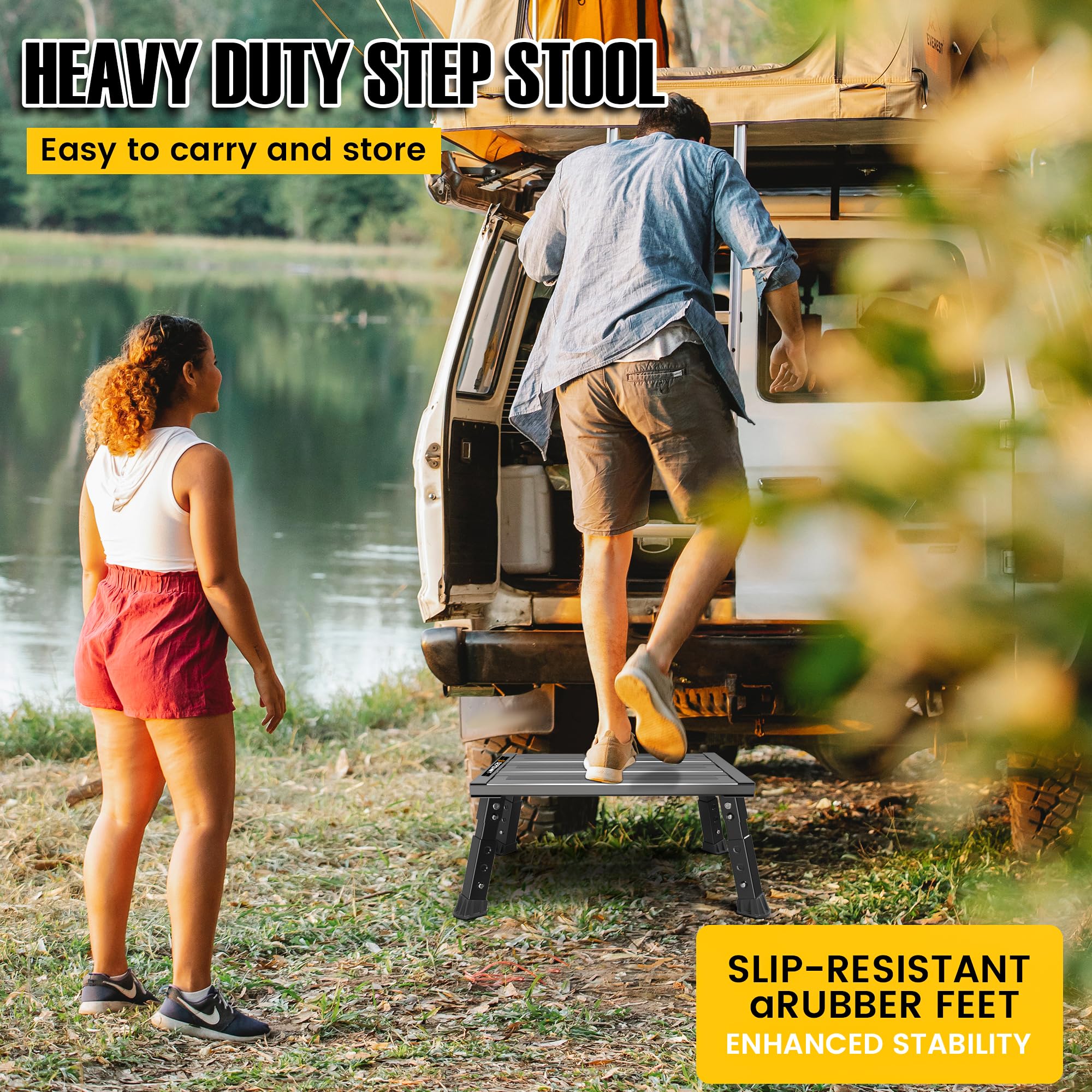 DEPSUNNY close-up of textured platform providing superior traction benefit