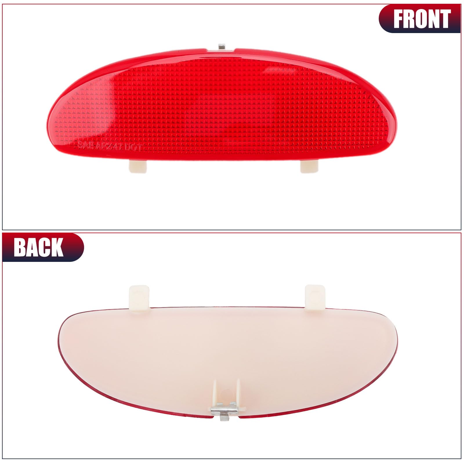 DERI reflector backside buckle close-up demonstrating secure snap fit