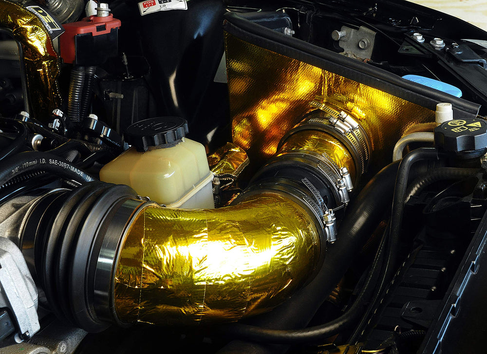 Design Engineering Reflect-A-Gold close texture view showing metalized cloth and durable protection
