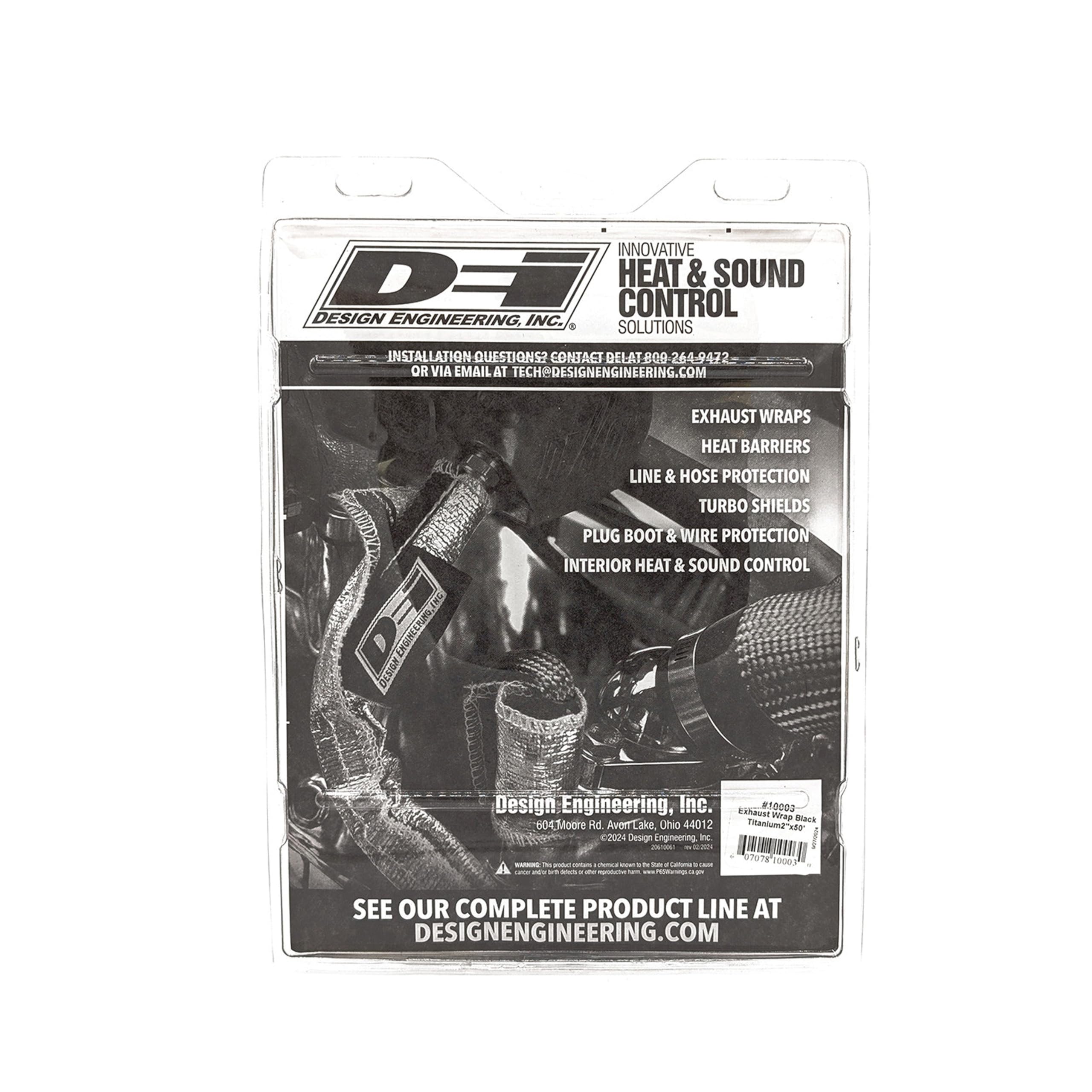 Design Engineering wrapped header in workshop reducing under-hood heat around components