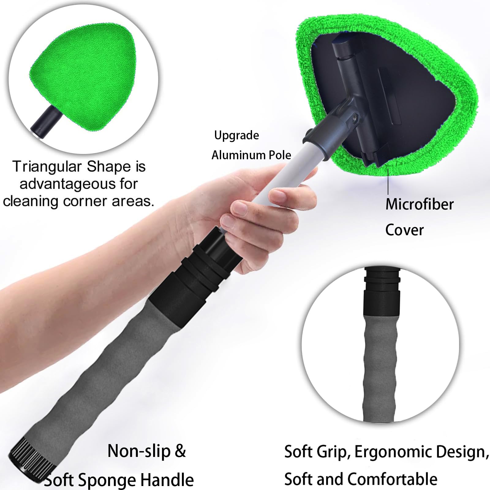 desin lifestyle scene cleaning a garage window for versatile use