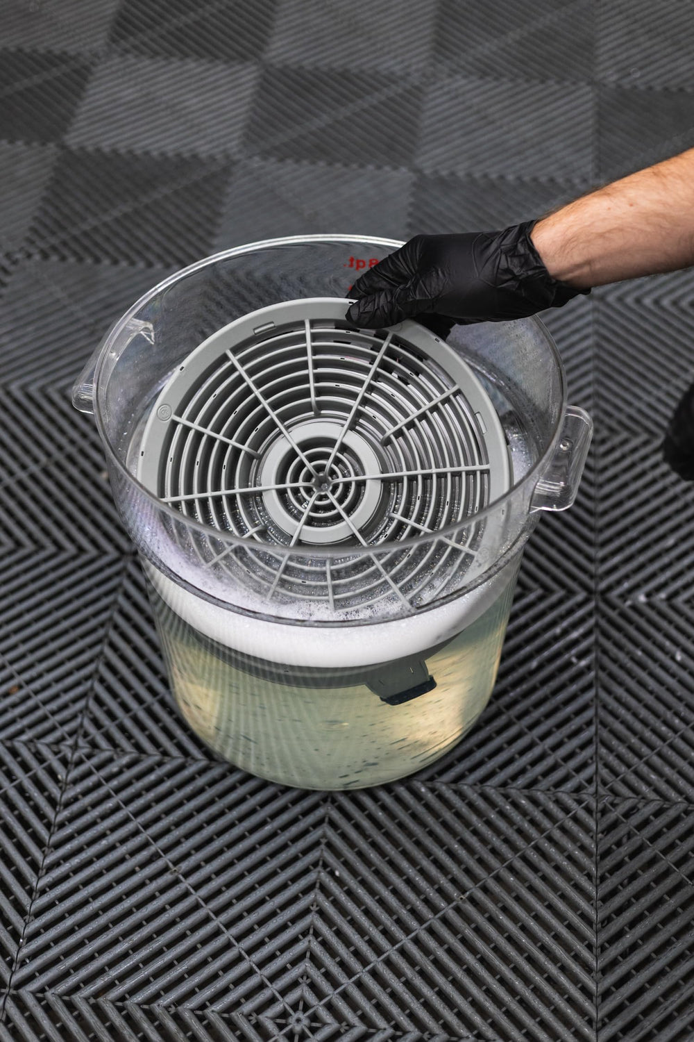 Detail Factory rubber feet underside staying securely in place