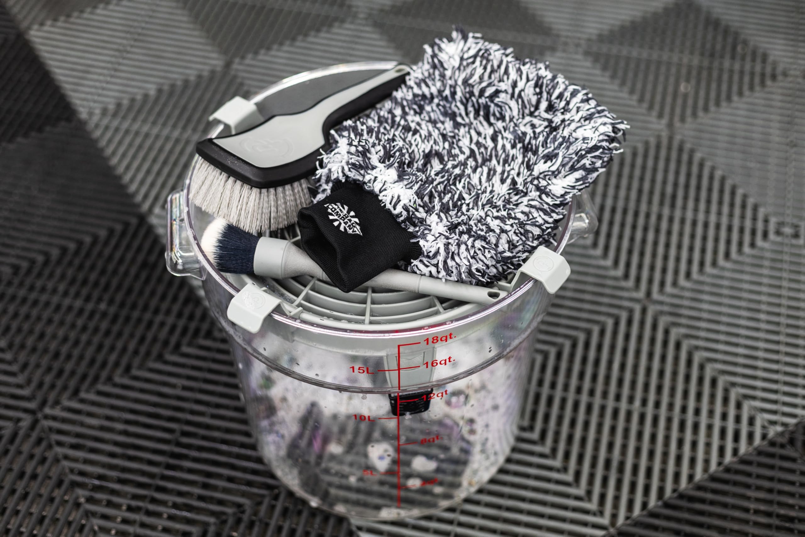 Detail Factory with wash mitt resting showing cleaner wash media
