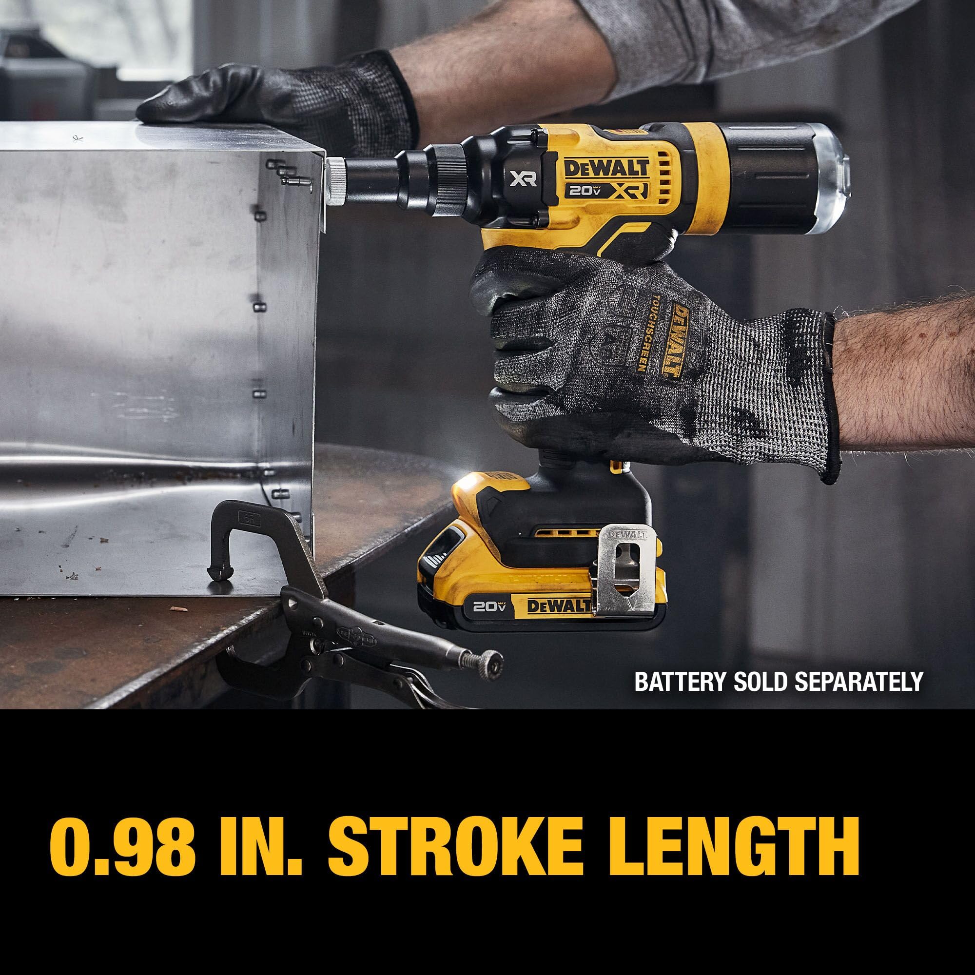 DEWALT mandrel collector detail keeping used mandrels contained and tidy