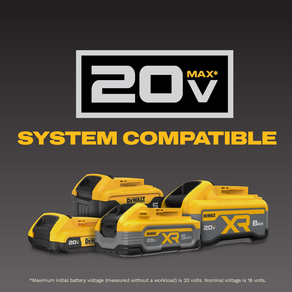 DEWALT user performing tool-free nose change to speed jobsite swaps