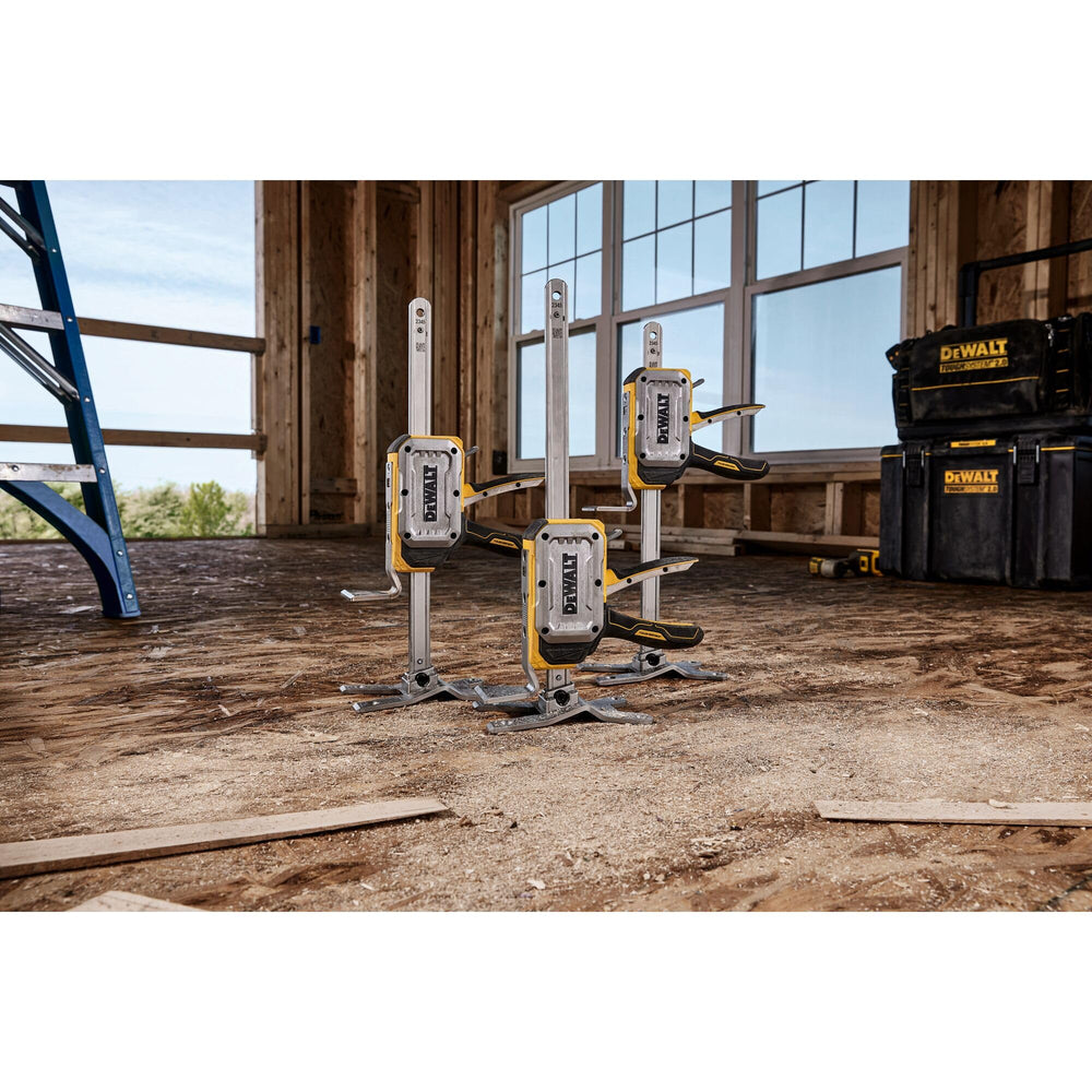 DEWALT capacity label and markings focusing on 340 lb rating for safe task planning