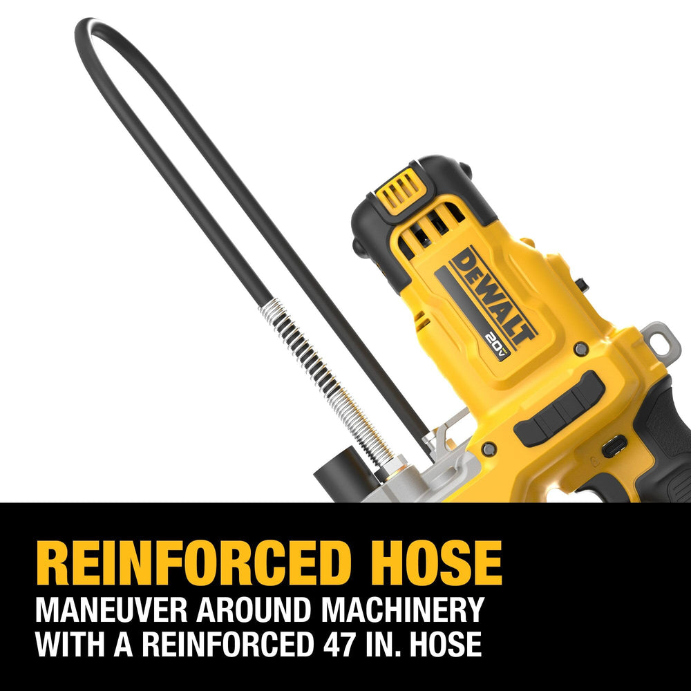 DEWALT onboard LED illuminating fitting for improved visibility during night work