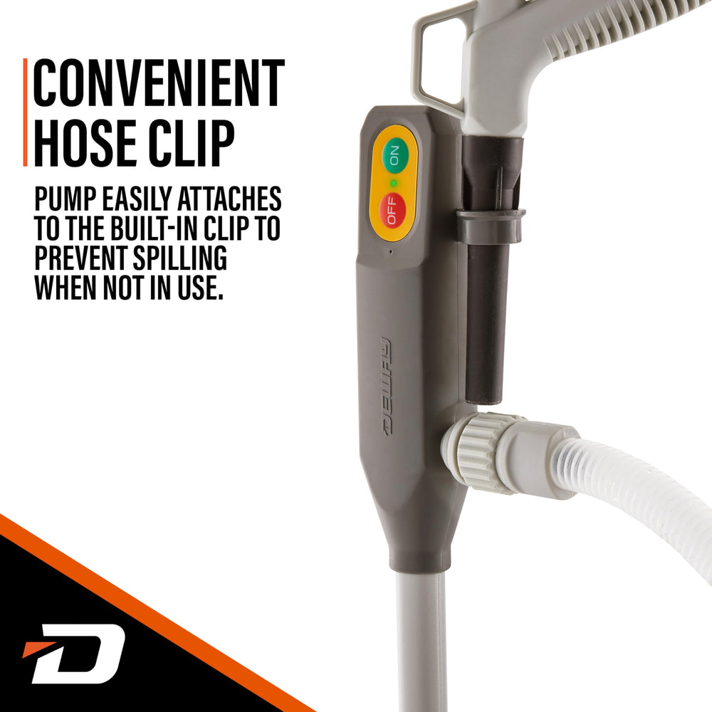 DEWAY open battery compartment showing easy four AA replacement benefit