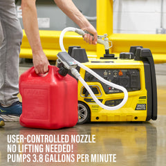 DeWay hose and 19-inch intake tube demonstrating extended reach