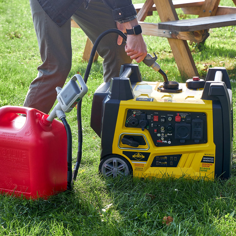 DEWAY pump being used in a driveway showing practical home and garden use
