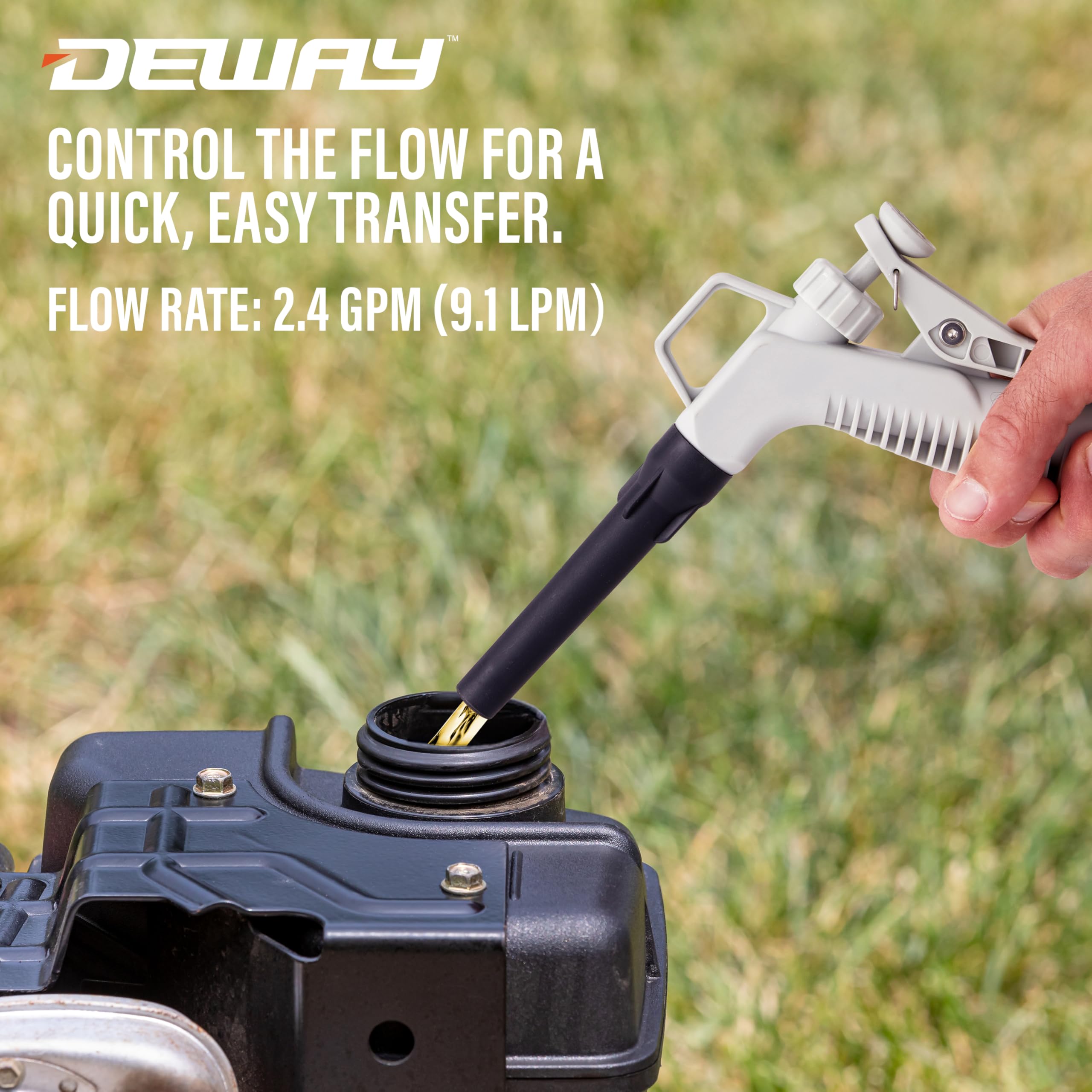 DeWay retail packaging with manual and accessories showing ready-to-use benefit