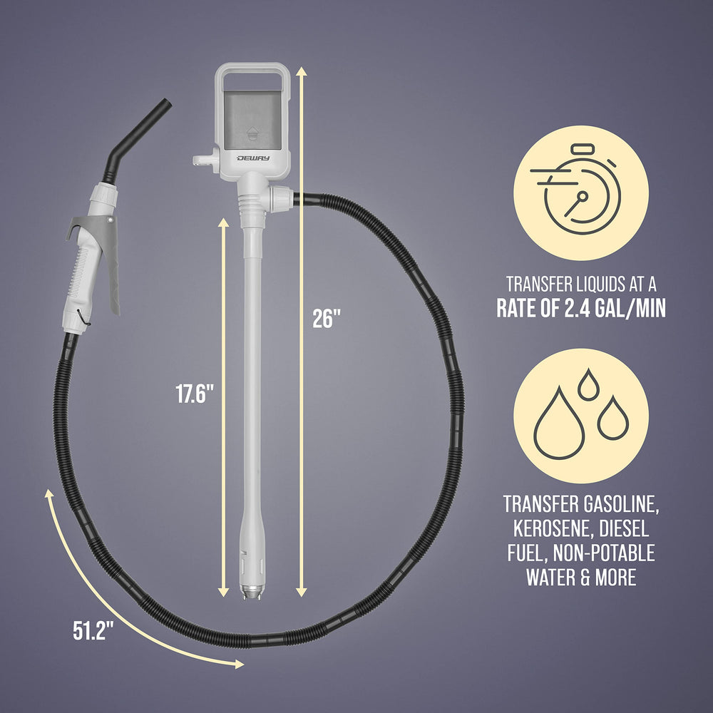 DEWAY next to D batteries displaying cordless power for portable convenience