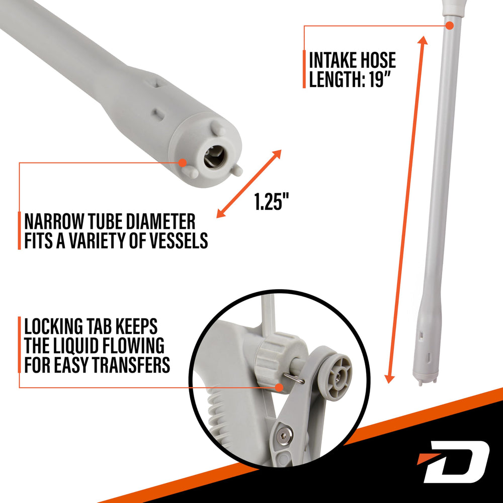 DEWAY thicker 51-inch rubber hose detail, abrasion-resistant for outdoor use