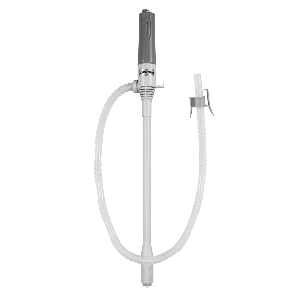 DEWAY pump front view showing compact design and easy switch for portable benefit