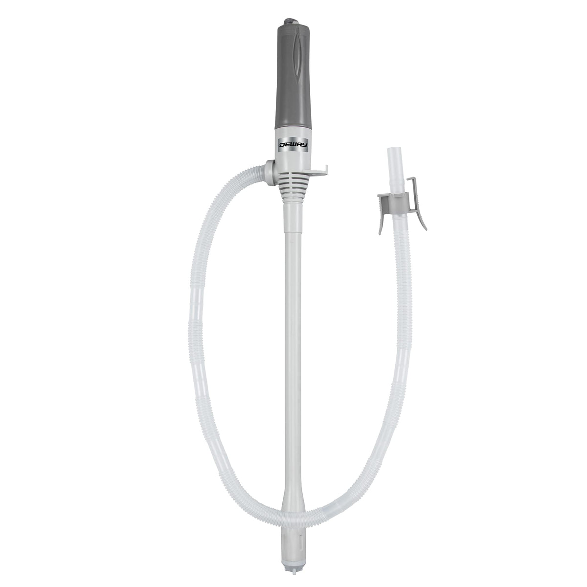 DEWAY pump front view showing compact design and easy switch for portable benefit