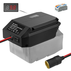 DEWDYS front view showing cigarette lighter plug and rugged housing for easy vehicle power