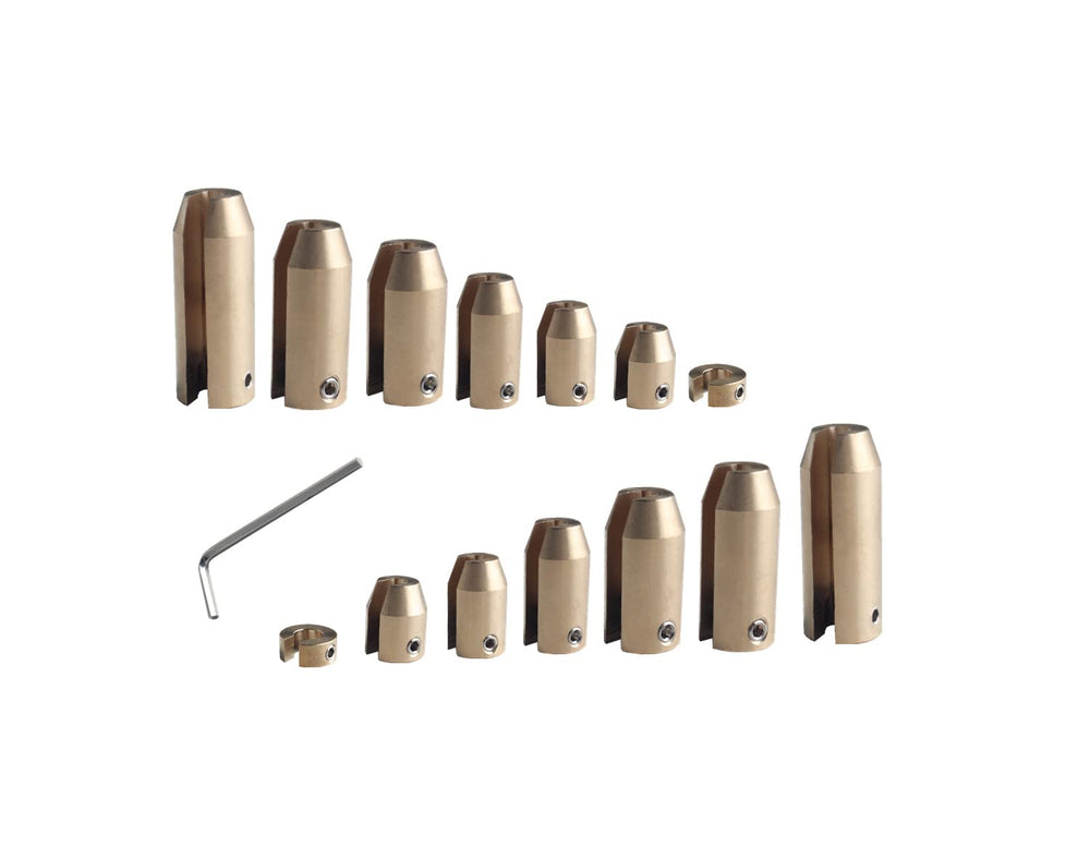 DEWHEL front pack showing 14 brass spoke weights and kit convenience
