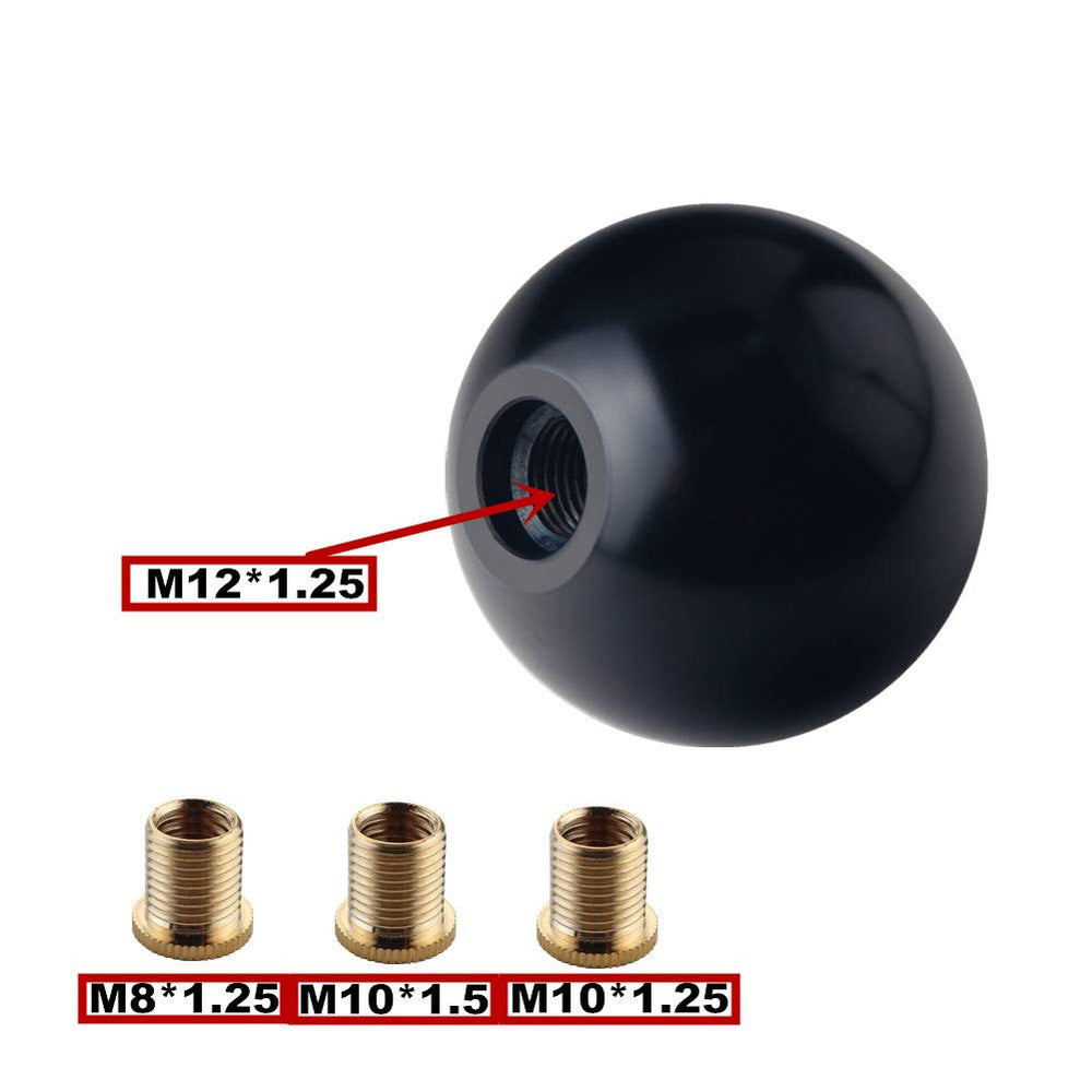 DEWHEL display of included copper thread adapters and knob base for easy fitment
