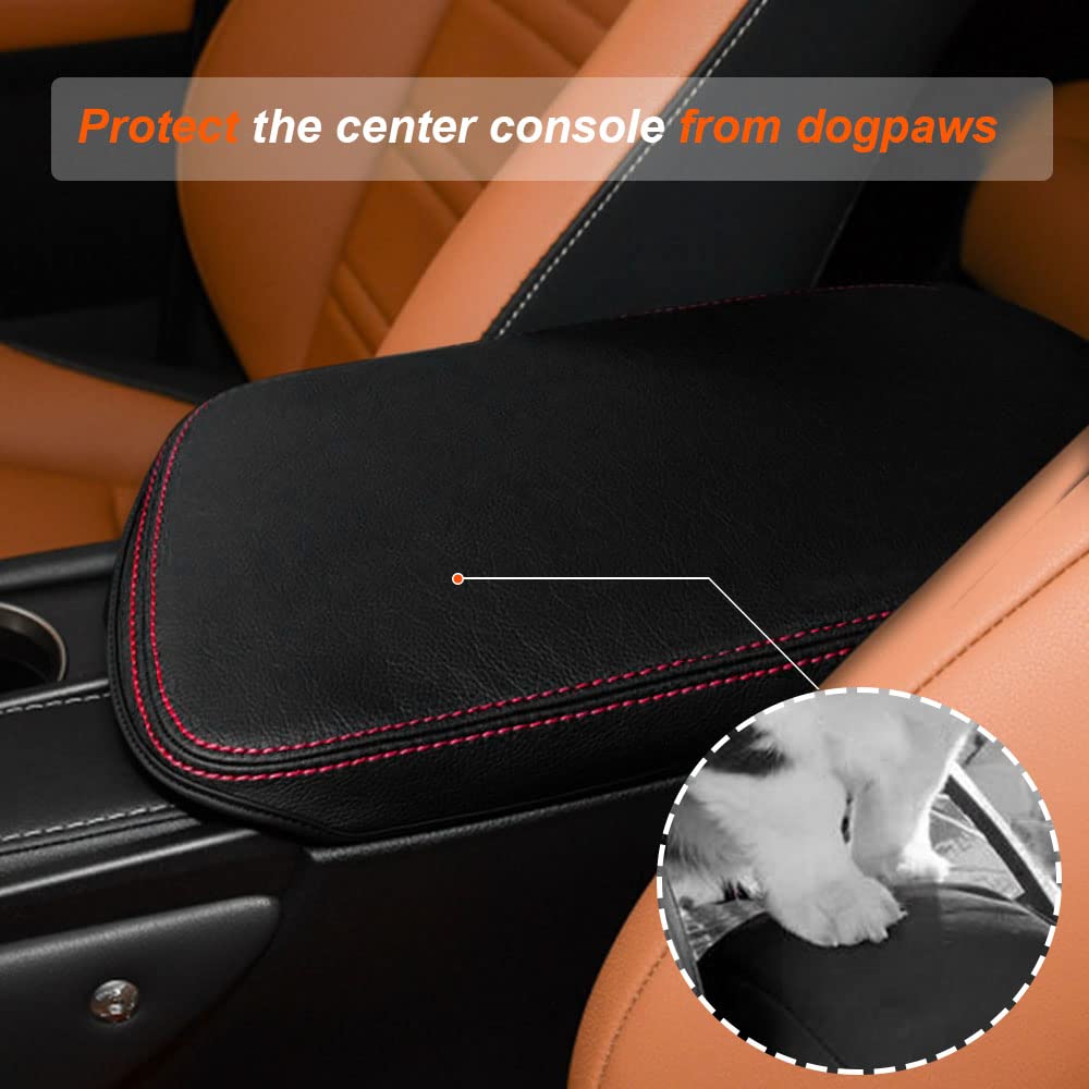 DEYTOP close-up red stitching detail highlighting refined styling and durability