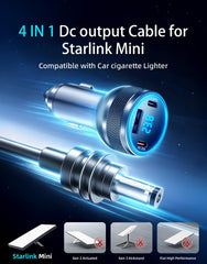 DFPEB close-up of Starlink Mini DC plug ensuring secure device connection