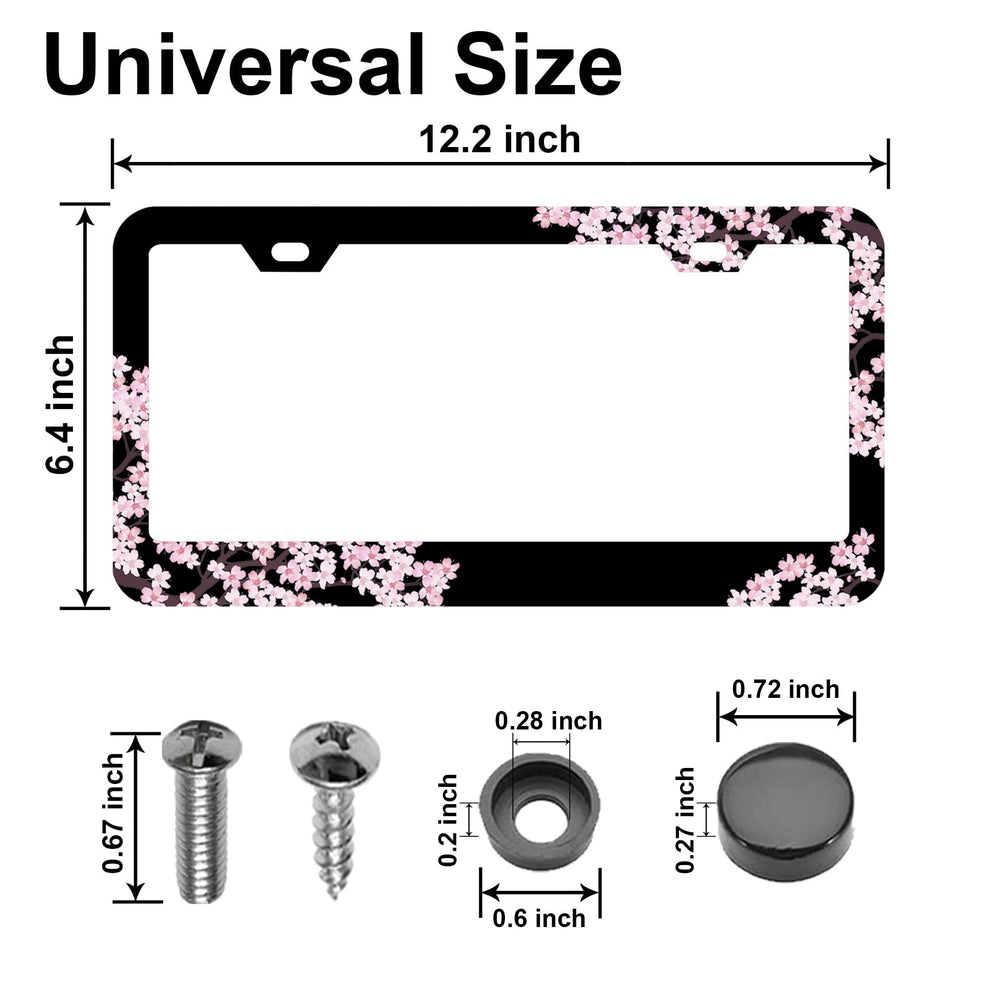 DGDRHZ close-up of screen-printed cherry blossoms highlighting fine detail and color