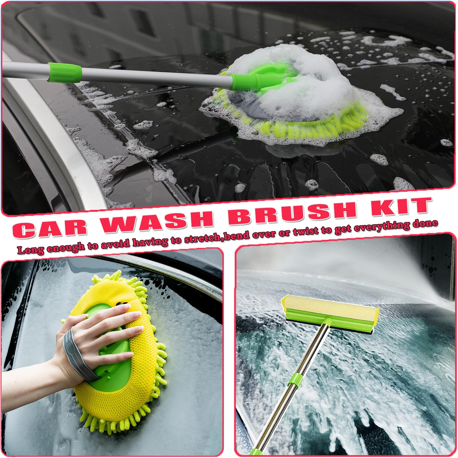 DGHEYQT tire and detailing brushes cleaning wheels and tight crevices
