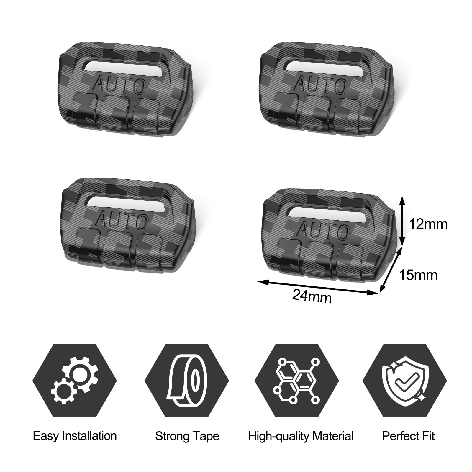 DIAMOOKY kit contents with extra double-sided tape for secure installation