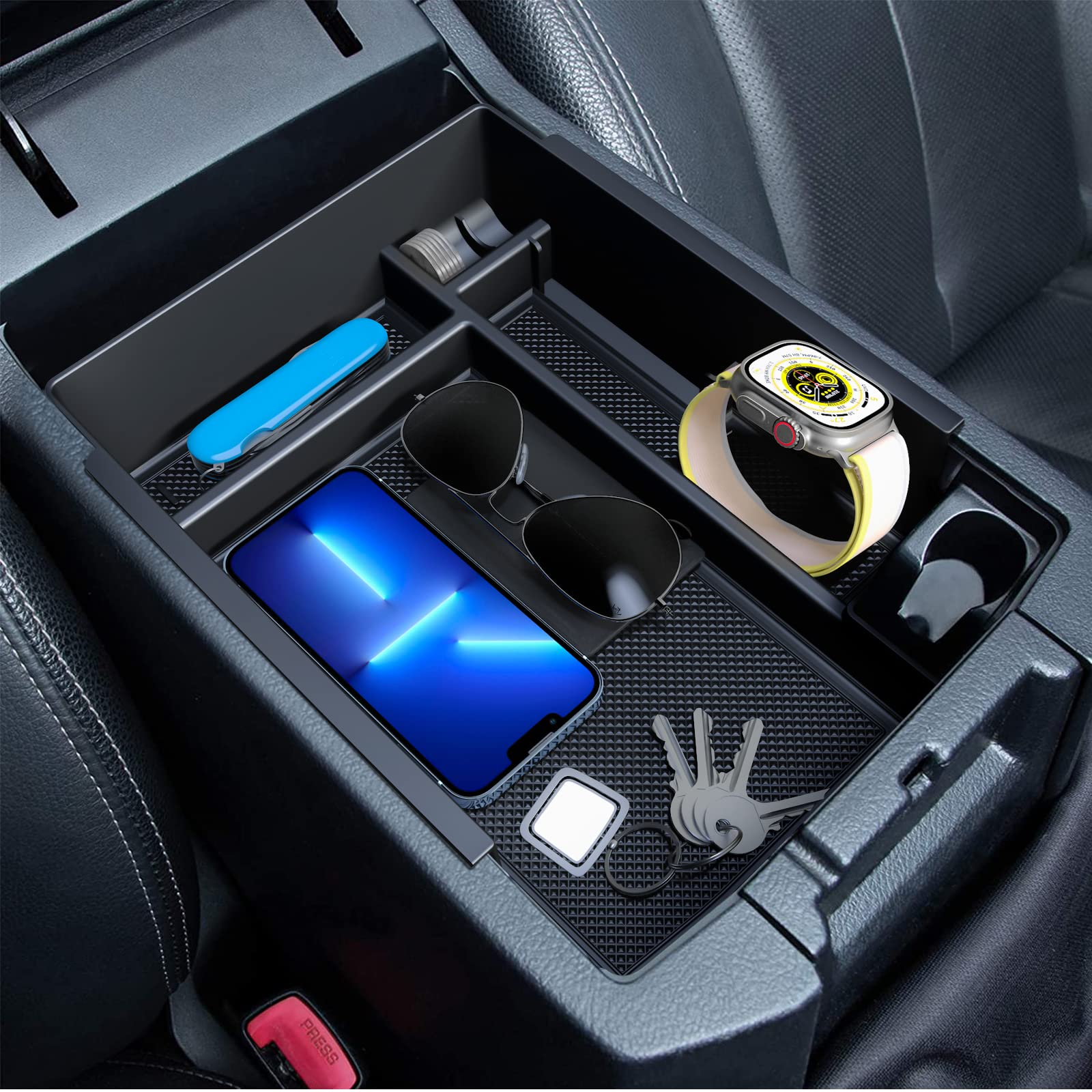 DIAMOOKY in 4Runner interior lifestyle shot highlighting cleaner, quieter cabin