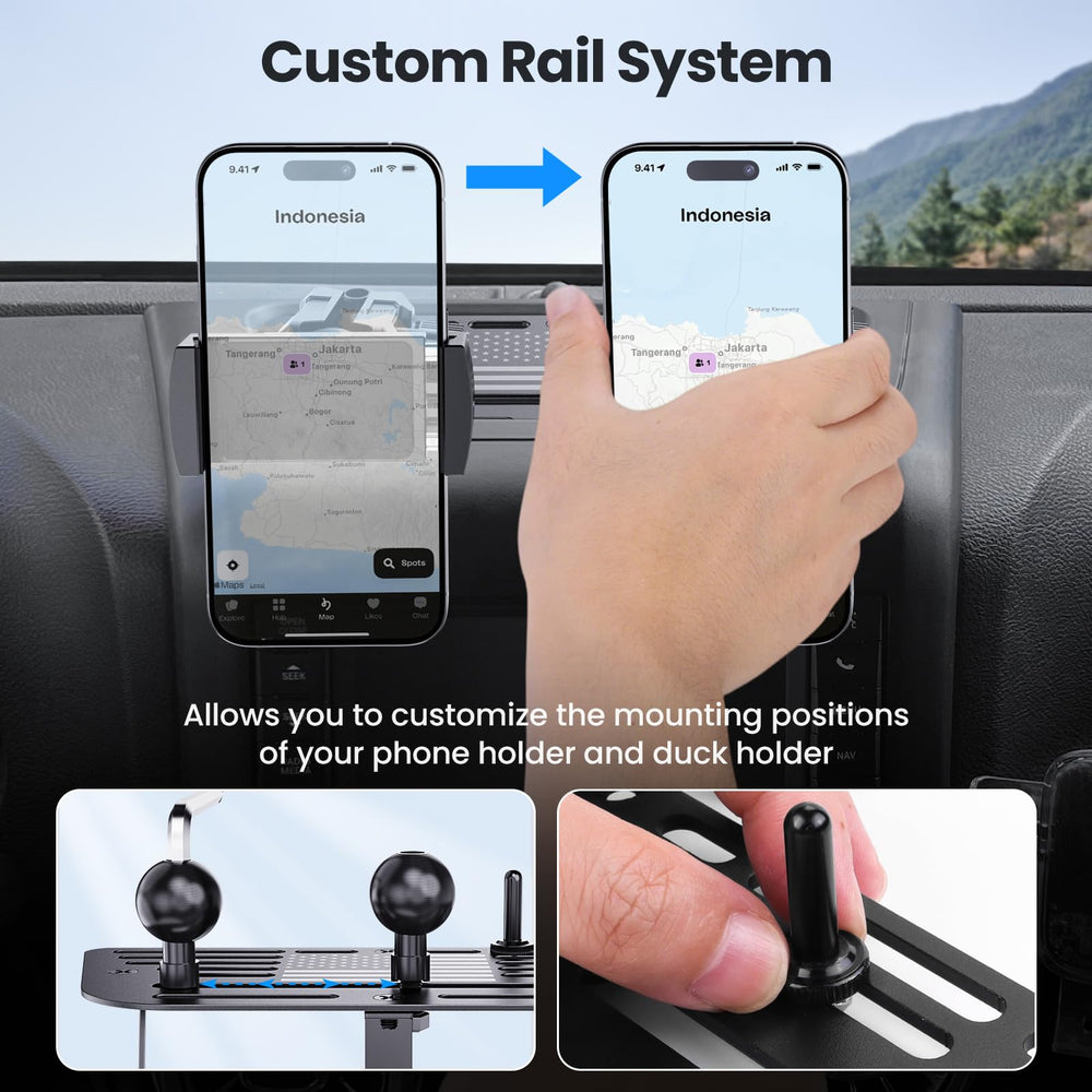 DIAMOOKY phone in portrait mode showing GPS navigation visibility and stability