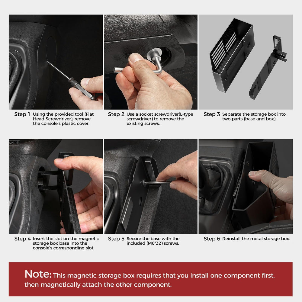 DIAMOOKY label and included screws and tools showing complete install kit