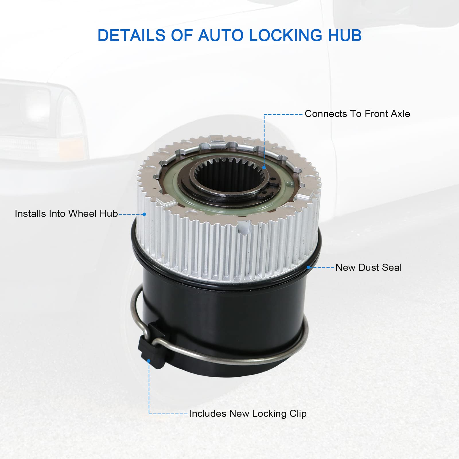 DICMIC hub retaining ring and hardware showing replacement parts included