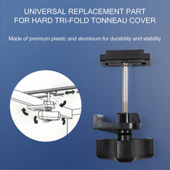 DICMIC rear clamp close-up demonstrating durable plastic and tight grip