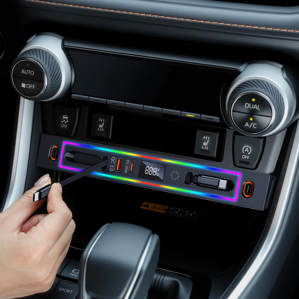DICMKY lifestyle night drive scene showing ambient lighting and easy access