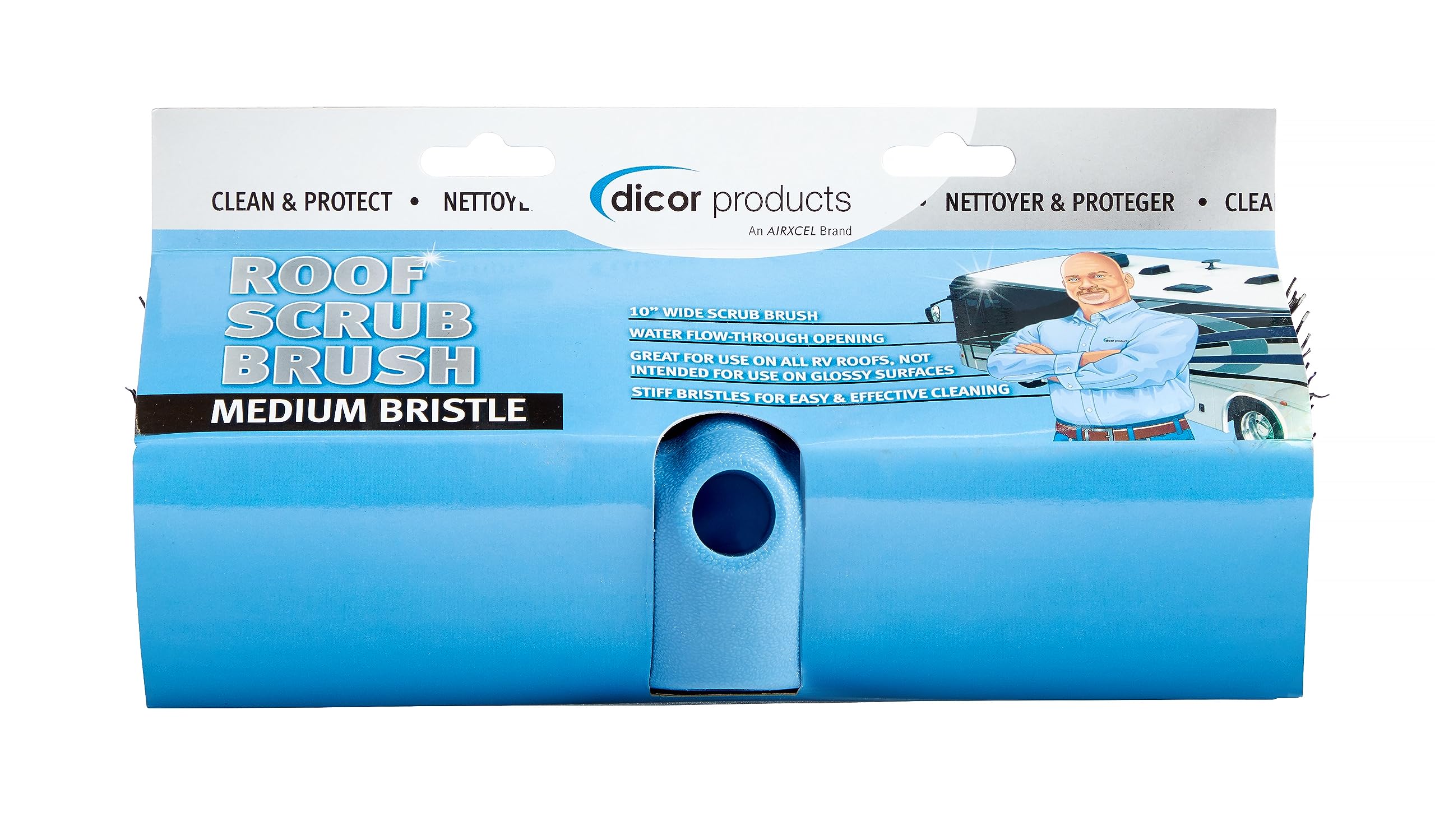 Dicor bristle close-up highlighting medium bristles for effective lift