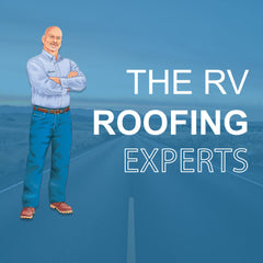 Dicor brush cleaning RV roof in use showing gentle effective scrubbing