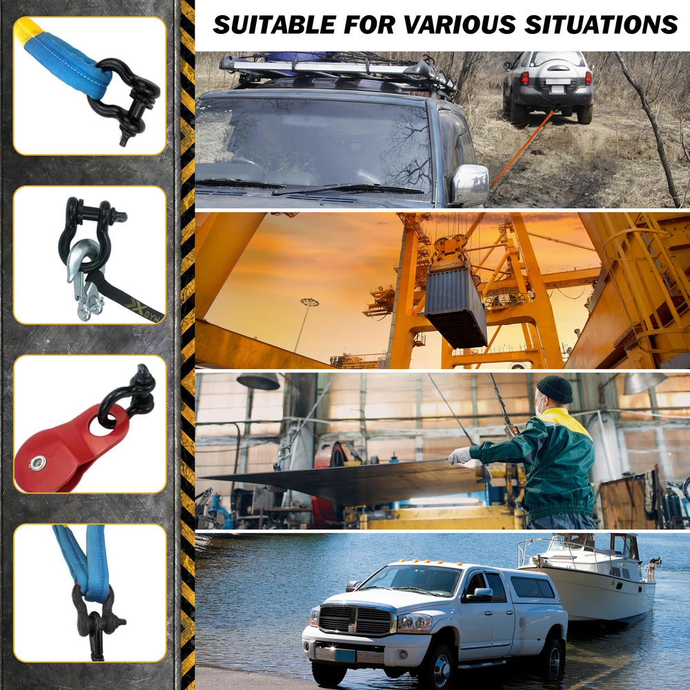 Digank shackle used in off-road recovery scene demonstrating dependable performance
