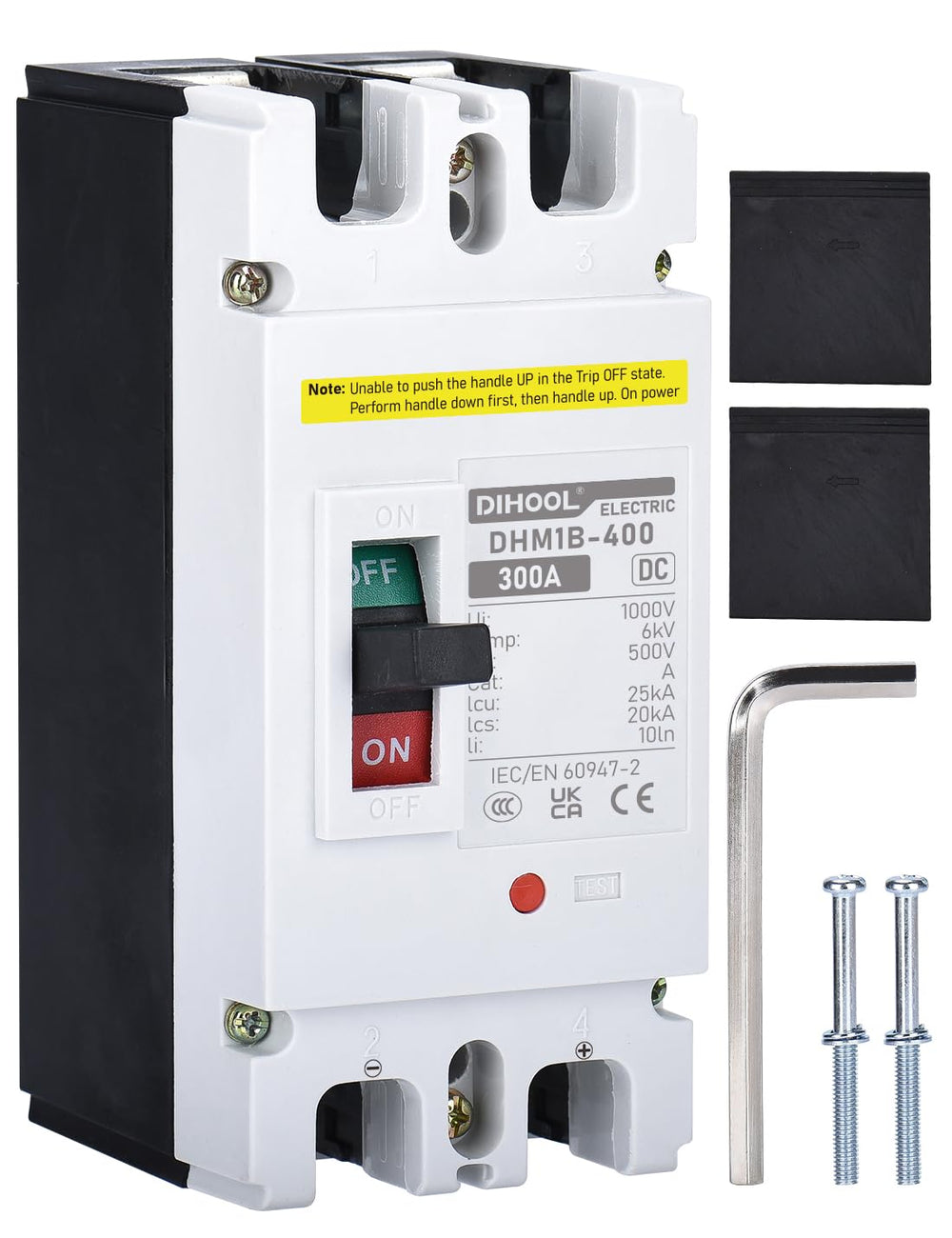 DIHOOL front panel view showing switch and easy access for maintenance
