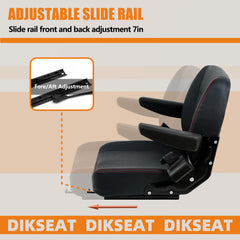 DIKSEAT seatbelt and micro switch detail demonstrating built-in safety